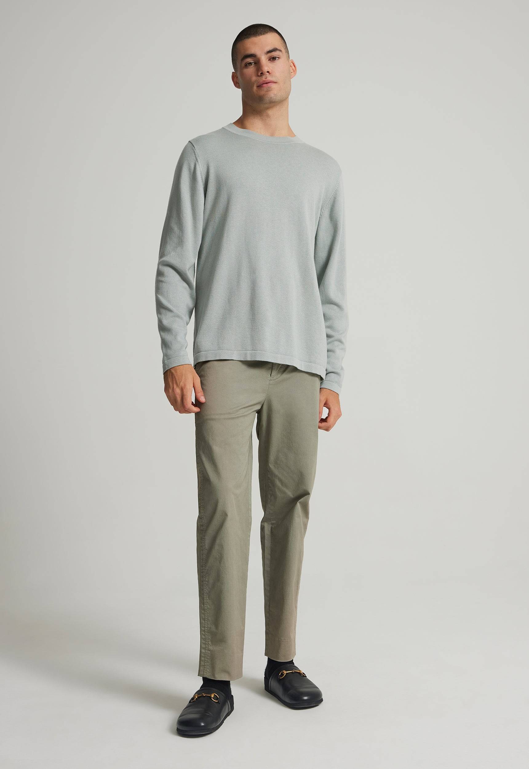 Jac+Jack AUGUST COTTON SWEATER in Silver Sage